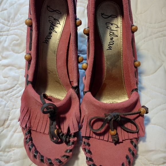 Sam Edelman Shoes - Sam Edelman Pink Wooden Wedges